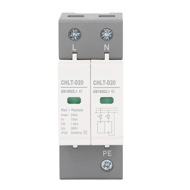 Surge de Protección, PC Shell House Surge Protector Chip Preciso Buen conductividad 2P Para Residencial