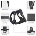 thumbnail image 6 of Picia Hand Drawn Rockets No-Pull Dog Harness Reflective Front Clip Vest with Handle,Step-in Air Dog Harness,Adjustable 2 Metal Rings 4 Buckles,Easy to Put on & Take Off, 6 of 9