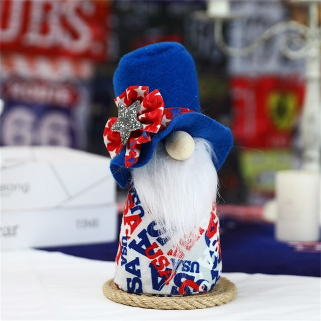 Regalos de Gnomos Patrióticos Del Día de La Independencia, Decoraciones para El Hogar, Muñecas Sin Rostro, Gnomos, Muñecas