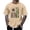 Khaki, variant on Men's American Flag Polo Shirt Patriotic And Farm Tractor Graphic T Shirt For Comfortable Casual Tee With Style Print