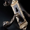 thumbnail image 4 of Gold European Door Entry Lever Lock Set Handle Entrance Security Passage Knob US, 4 of 4