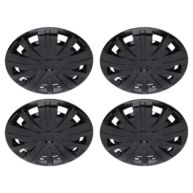 16in Hubcaps, 4 Pcs ABS Universal Fit Snap On R16 Wheel Rim Covers for Most Cars Truck SUV