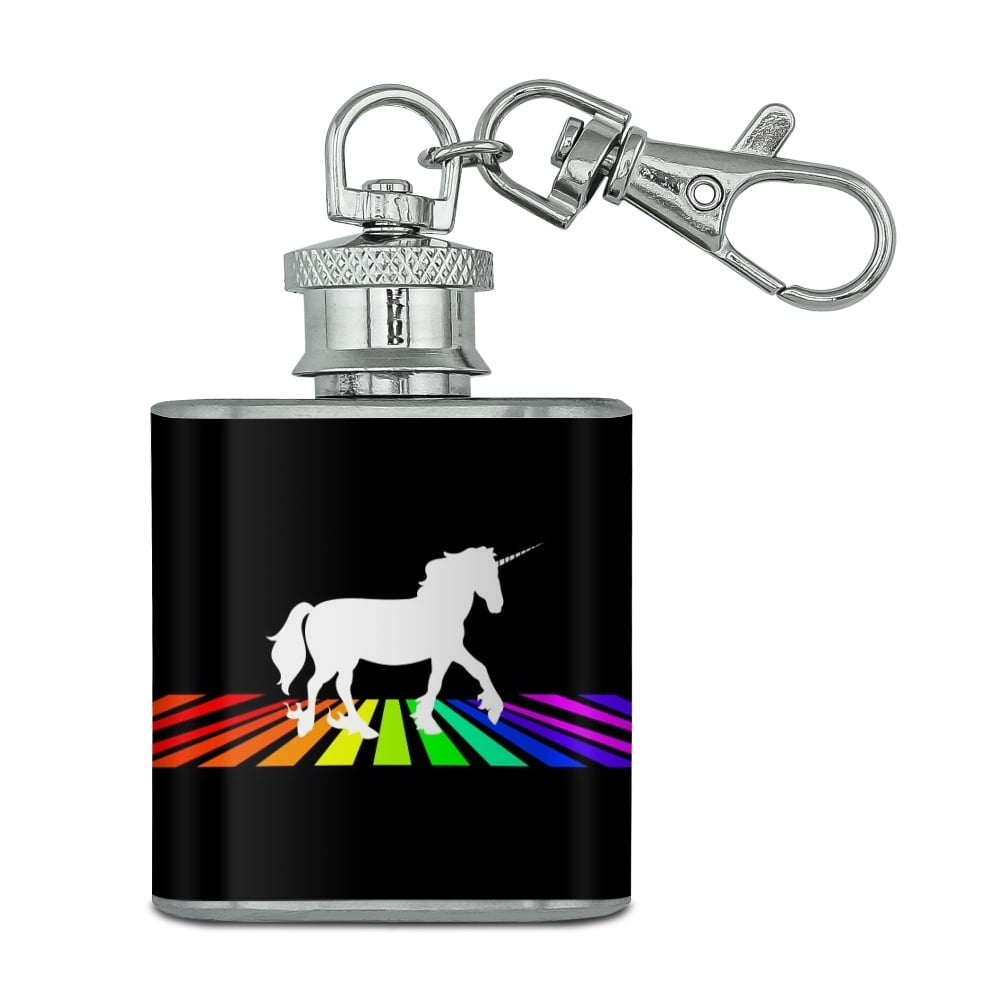 Black Stallion In The Snow Horse 8oz Stainless Steel Flask Drinking Whiskey 