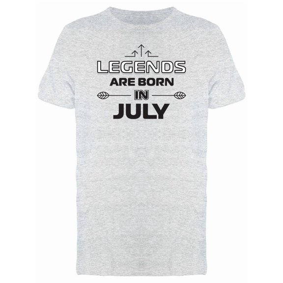 July Born Legends Birthday Tee Men's -Image by Shutterstock