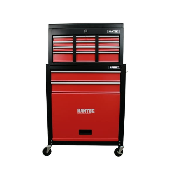 Caja De Herramientas con Gabinete Móvil HANTEC 9 Cajones Rojo para herramienta automotriz Hantec Herramienta