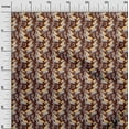 thumbnail image 3 of oneOone Polyester Spandex Brown Fabric Abstracts Quilting Supplies Print Sewing Fabric By The Yard 56 Inch Wide, 3 of 6