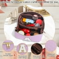 thumbnail image 6 of YOOLIFE Cosmetic Bag Makeup Travel Bag, Small Makeup Bag with Zipper Adjustable Strap Travel Make Up Organizer Case Personalized Gifts for Women, 6 of 7