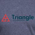 thumbnail image 3 of CafePress - Triangle Tagline Horizontal T Shirt - Mens Tri-blend T-Shirt, 3 of 4