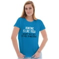 thumbnail image 4 of Funny Sarcastic Hunting Hunters Joke Womens Fitted Plus Size Graphic Tee Brisco Brands 3X, 4 of 5
