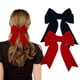 thumbnail image 1 of Elegantes pinzas para el pelo con lazo de cola de golondrina en negro y rojo para niñas, 1 of 7