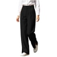 thumbnail image 5 of Zormilly Dress Pants Women High Waisted Business Casual Wide Leg Trousers with Pockets Side Slit Office Dressy Loose Pants, S-2XL, 5 of 9