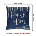 thumbnail image 4 of nygtbtfer Throw Pillow Covers Welcome to Our Home Blue Outdoor Lumbar Pillow Decorative Throw Pillows Cases Cushion Covers Decorations for Living Room Couch Sofa Decor White, 4 of 7