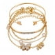 thumbnail image 1 of Juego de pulseras de cadena de oro bohemio para mujeres y niñas, múltiples capas apilables, brazalete abierto, brazalete ajustable, joyería cubana italiana para mujeres y niñas, regalo Xemadio WMPH-923, 1 of 5