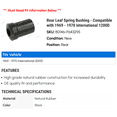 thumbnail image 2 of Rear Leaf Spring Bushing - Compatible with 1969 - 1970 International 1200D, 2 of 2