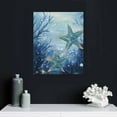 thumbnail image 4 of COMIO Vintage Ocean Beach Summer Starfish Canvas Wall Art Prints Decor for Coastal House Home Bedroom Living Room Bathroom Office,Marine Life Themed Paintings Art Decor, 4 of 4