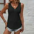 thumbnail image 4 of FJUCHAI Womens Tops Vest V-Neck Sleeveless Soft Summer Tees Loose Vest S-XXL, 4 of 9