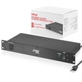 thumbnail image 1 of Pyle PDU Power Strip Surge Protector - 150 Joule 15 Amp 9 Outlet, Heavy Duty Electric Extension Cord Strip - 1U Rack Mount Protection Power Outlet Strip W/ AC Filter - PCO850, 1 of 6