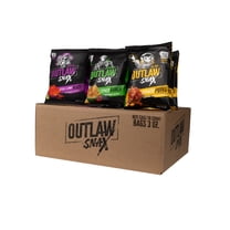 Mini Takis Box Outlaw Snax Variety Pack, Chili Lime Blaze, Spicy Ranch, Space Puff, 3 ...
