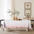 thumbnail image 5 of Plastic Table Cloth Disposable 12 Pack, 54 x 108 Inch, White, Pink Dot, for Party Picnic Wedding, 5 of 6