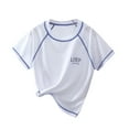 thumbnail image 2 of Frwgonr Boys Play T-shirts Kids Basic Quick Dry Short Sleeve Athletic T-Shirts White, Size 2-16 Years, 2 of 4