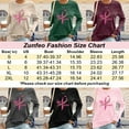 thumbnail image 3 of Zunfeo Fall Tops for Women Casual Breast Cancer Awareness Shirts Cozy Long Sleeve T Shirts Christmas Gift Gray, 3 of 4