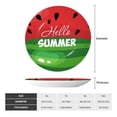 thumbnail image 2 of Picia Watermelon Hello Summer Pattern Bone China Decorative Plate – Wall Decor with Stand and Adhesive, Elegant Ornament for Living Room, Office, or Entryway-8in, 2 of 6