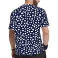 thumbnail image 2 of Wukai Daisies Flowers Print Men's Short-Sleeved Mesh T-Shirt,Quick-Dry Short Sleeve Workout T-Shirt-3X-Large, 2 of 8