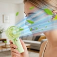 thumbnail image 4 of Cevemin Portable Handheld Fan - Battery-Powered Mini Desktop Fan with Hanging Hole for Personal Cooling at Home Office Travel Outdoor, 4 of 9