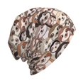 thumbnail image 6 of Naloa Brown Sloth Soft Beanie Hat, Knit Beanie Daily Beanie in Fine Knit for Women Men Winter Travel, Outdoor, 6 of 7