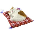 thumbnail image 1 of Simulation Cute Cat Kitten Sound Plush Doll Toy with Sleeping Mat Home Decor, 1 of 11