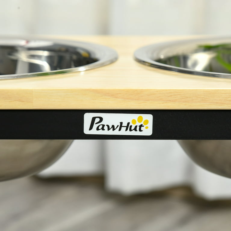 PawHut Large Elevated Dog Bowls with Storage Cabinet Containing Large 44L  Capacity, Raised Dog Bowl Stand Pet Food Bowl Dog Feeding Station, White -  W - The WiC Project - Faith, Product