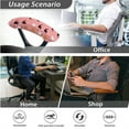 thumbnail image 4 of HELLHERO Cat Print Office Chair Covers Set, Stretchable Anti Scratch Desk Chair Cover, Skin Friendly Computer Chairs Slipcover for Pets, Pink, 4 of 6