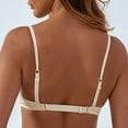 thumbnail image 5 of Bras for Women,Backless Seamless Triangle Bra Comfortable Wireless Casual Underwear for Daily Wear,Sports Bras for Women,Beige,85B, 5 of 9
