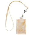 thumbnail image 1 of 1 juego de porta credencial retráctil para tarjeta de identificación, carrete colgante, funda impermeable para tarjeta., 1 of 6