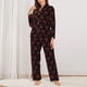 thumbnail image 2 of Balery Red Snake Conjunto de Pijama con Estampado para Mujer, Conjunto de Dos Piezas con Manga Larga, Ropa de Dormir Suave con Bolsillos, Pijamas Cómodos-Large, 2 of 7