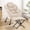 Beige, variant on AUNEKIV Lazy Chair with Ottoman, Modern Sofa Armchair with Side Pocket, Accent Chair with Footrest for Bedroom, Grey