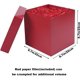 thumbnail image 2 of Caja de regalo con tapas, cinta y relleno de papel, para cumpleaños, Navidad, día de San Valentín, embalaje de regalo, plegable, 1 paquete, rojo, 2 of 4