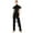 Black, variant on Women's Tassels Sequins Latin Jazz Dance Jumpsuit Prom Leotard Tango Samba Dance Party Red XL