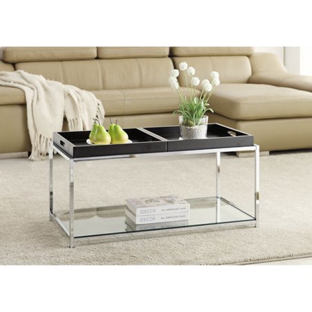 Convenience Concepts Palm Beach Coffee Table with Trays