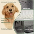 thumbnail image 4 of Asiento de coche para perros Wooaidagg para perros de tamaño mediano, color gris, 4 of 6