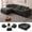 Black, variant on Oversized Cloud Couch Sectional Sofa for Living Room, Modular L Shaped Boneless Chenille Sofa with Chaise Lounge, Deep Seat Convertible Couch, Compressed No Assembly Floor Sofa(White)