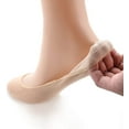 thumbnail image 2 of Tipi Toe Women's 6-Pairs Low Cut No Show Boat & Loafer Shoe Foot Liner Socks With Non Slip Heel Silicon Gel Grip, PES13, 2 of 4