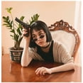 thumbnail image 2 of FEISEDY Vintage Small Sunglasses Oval Slender Metal Frame Candy Colors B2277, 2 of 15