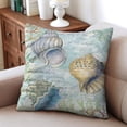 thumbnail image 4 of Sail Away with Set of 2 Nautical Coastal 16x16 inch Throw Pillows - Ocean Coral, Seashell, Starfish Designs for Your Home., 4 of 7
