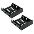 thumbnail image 1 of 2X 5.25 Pulgadas de Espacio en CD-ROM Una 3.5 Pulgadas 2.5 Pulgadas SATA HDD Rack Bracket Móvil Carcasa Negra para PC, 1 of 5
