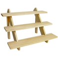 thumbnail image 1 of Expositor de Pendientes Auroal de Madera de 3 Niveles para Figuras y Cupcakes, 1 of 6