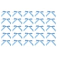 thumbnail image 1 of Unique Bargains 100Pcs Mini Ribbon Bow 3.5' Twist Tie Mini Fabric Satin Ribbon Flower Bows Craft DIY Sewing Wedding Bows Blue, 1 of 5
