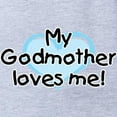 thumbnail image 2 of CafePress - My Godmother Loves Me Bl - Cute Infant Baby Football Bodysuit, 2 of 3