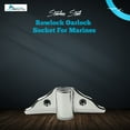 thumbnail image 3 of MARINE CITY Rowlock Oarlock Socket, 316 Grade Stainless Steel Polished Finish, Sturdy, Durable, Rust-Resistant for Boats, Yachts, Ships, and RVs Pack of 2, 3 of 8