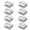 40 to 10mm, variant on 8Pcs Square Glass Clamps Aluminum Alloys Shelf Clip Frameless Glass Shelf Bracket Holder Heavy Duty Glass Clamps Clip